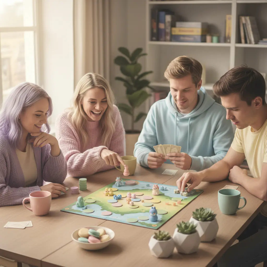 Personas jugando juegos de mesa